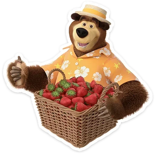 👍 Стикер «Лето с Машей» для Telegram