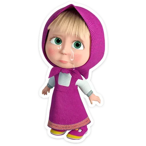 😔 Стикер «Лето с Машей» для Telegram
