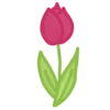 🌷 Эмодзи «Бордовые буквы и зелёные цифры, иконки» для Telegram