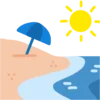 🏖 Эмодзи «Бордовые буквы и зелёные цифры, иконки» для Telegram