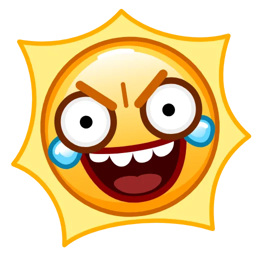Стикер 41 Sun Emoji
