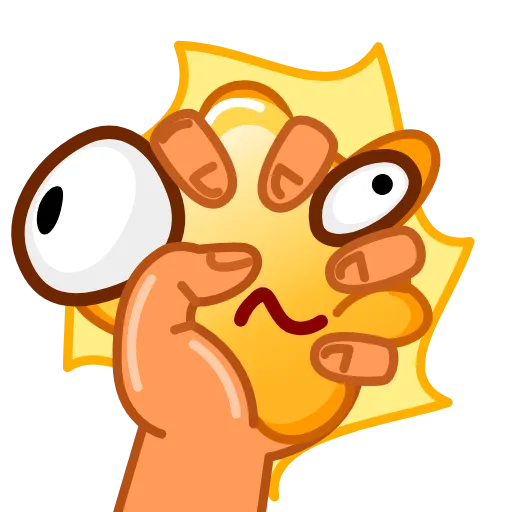 Стикер 56 Sun Emoji