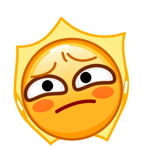Стикер 48 Sun Emoji