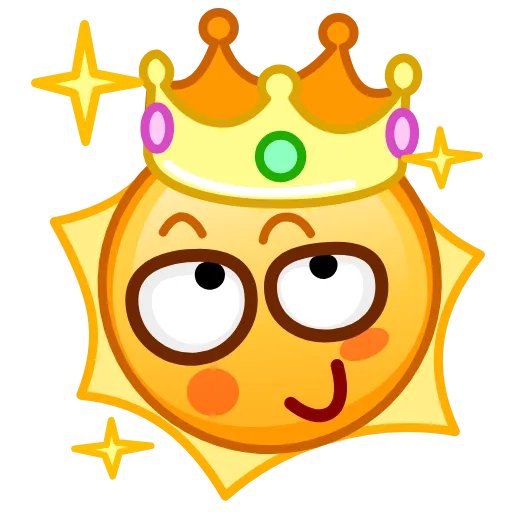 Стикер 32 Sun Emoji
