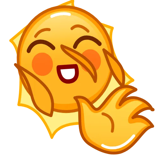 Стикер 31 Sun Emoji