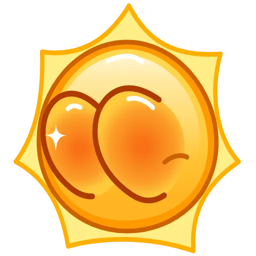 Стикер 36 Sun Emoji