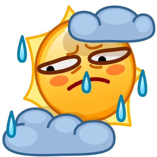 Стикер 26 Sun Emoji