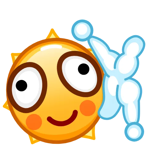 Стикер 35 Sun Emoji