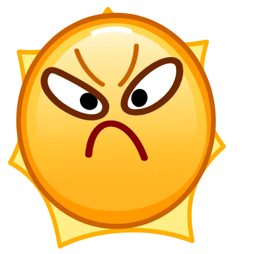 Стикер 28 Sun Emoji