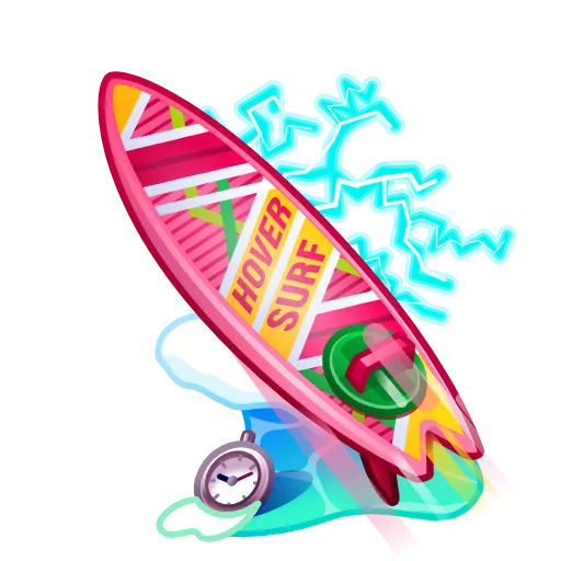 🎁 Эмодзи «Surge Board - эмодзи из новых тг подарков с доской для сёрфа» для Telegram