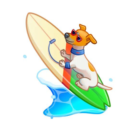 🎁 Эмодзи «Surge Board - эмодзи из новых тг подарков с доской для сёрфа» для Telegram