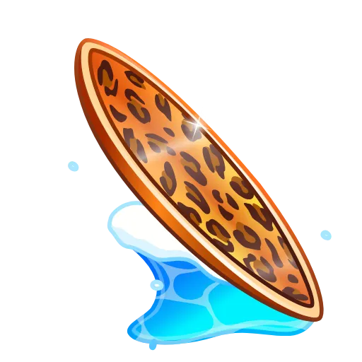 🎁 Эмодзи «Surge Board - эмодзи из новых тг подарков с доской для сёрфа» для Telegram