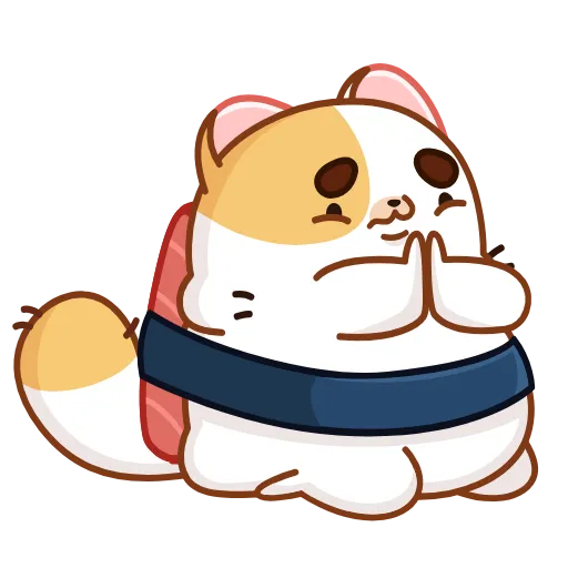 Стикер 15 Sushi Cat
