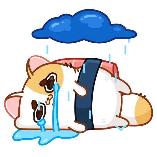 Стикер 4 Sushi Cat