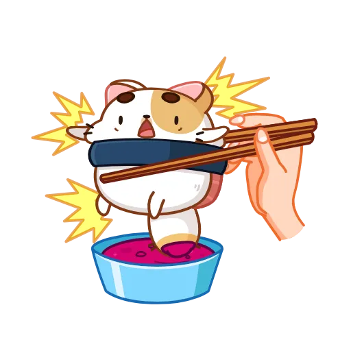 Стикер 38 Sushi Cat