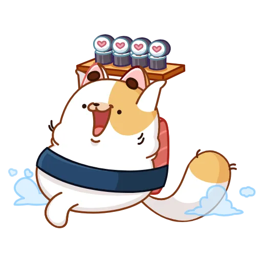 Стикер 31 Sushi Cat