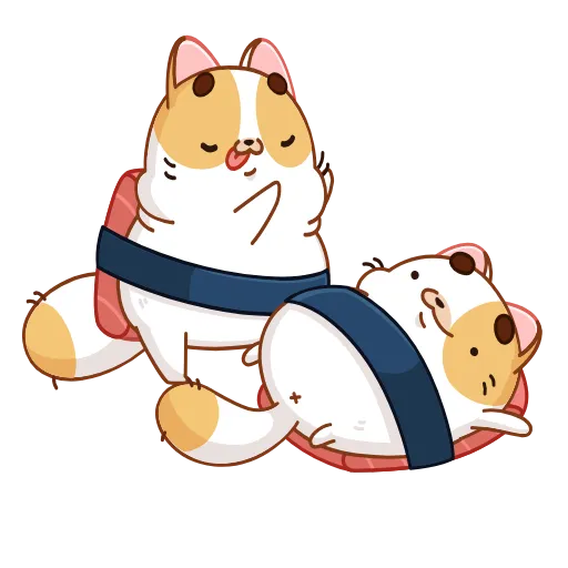 Стикер 35 Sushi Cat