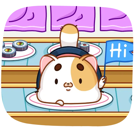 Стикер 21 Sushi Cat