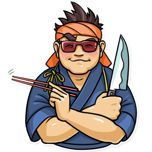 😎 Стикер «Sushi Chef» для Telegram