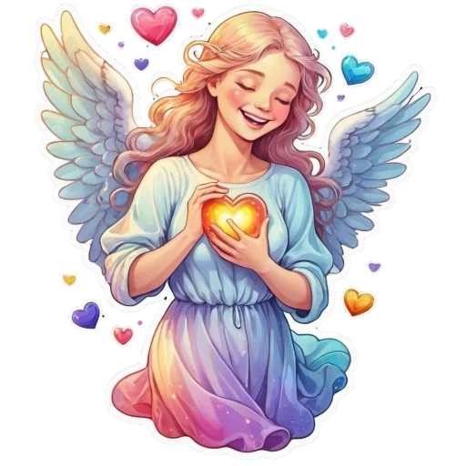 ❤ Стикер «Flowers fairies bunnies» для Telegram