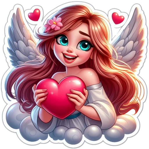 🥰 Стикер «Flowers fairies bunnies» для Telegram