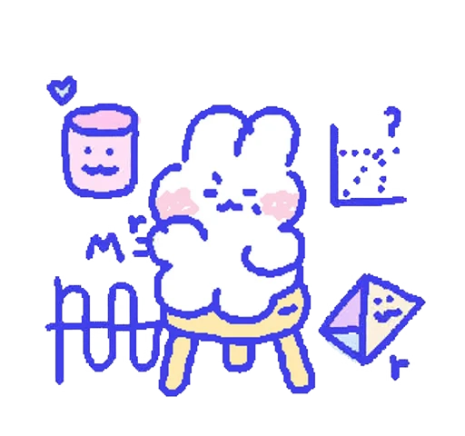 🤩 Стикер «Sweetie minimong» для Telegram