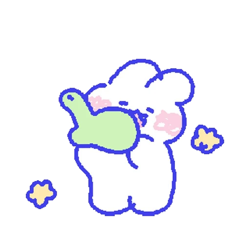🤩 Стикер «Sweetie minimong» для Telegram
