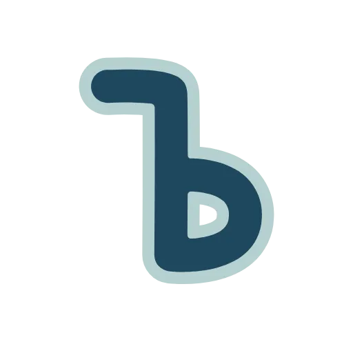 🔵 Эмодзи «Синие буквы, иконки, русские и английские, векторные» для Telegram