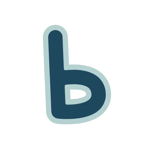 🔵 Эмодзи «Синие буквы, иконки, русские и английские, векторные» для Telegram