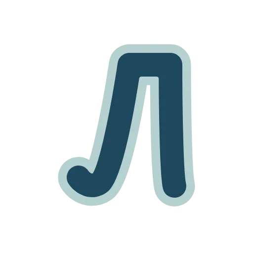🔵 Эмодзи «Синие буквы, иконки, русские и английские, векторные» для Telegram