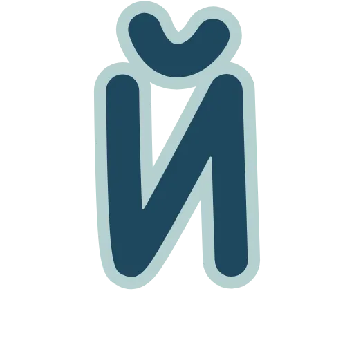 🔵 Эмодзи «Синие буквы, иконки, русские и английские, векторные» для Telegram