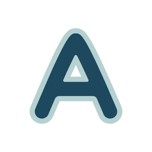 🔵 Эмодзи «Синие буквы, иконки, русские и английские, векторные» для Telegram