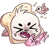 Стикер 33 Бисквит #animal #cat #emoji #vk