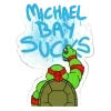Стикер 11 Черепашки-ниндзя - teenage mutant Ninja turtles emoji
