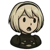 Стикер 5 👍 Набор эмоджи с 2B из игры «NieR Automata»