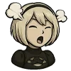 Стикер 3 👍 Набор эмоджи с 2B из игры «NieR Automata»