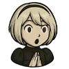 Стикер 9 👍 Набор эмоджи с 2B из игры «NieR Automata»