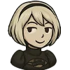 Стикер 18 👍 Набор эмоджи с 2B из игры «NieR Automata»