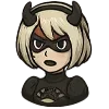 Стикер 2 👍 Набор эмоджи с 2B из игры «NieR Automata»