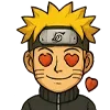 Стикер 2 😍 Набор эмоджи с эмоциями «Naruto Наруто»