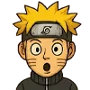 Стикер 6 😍 Набор эмоджи с эмоциями «Naruto Наруто»