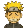 Стикер 26 😍 Набор эмоджи с эмоциями «Naruto Наруто»