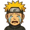 Стикер 5 😍 Набор эмоджи с эмоциями «Naruto Наруто»