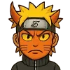 Стикер 4 😍 Набор эмоджи с эмоциями «Naruto Наруто»