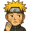 Стикер 7 😍 Набор эмоджи с эмоциями «Naruto Наруто»