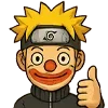 Стикер 3 😍 Набор эмоджи с эмоциями «Naruto Наруто»