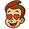 Стикер 3 😁😈😍🤡😮😭
