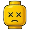 Стикер 30 🙋 Набор эмоджи с человечком LEGO