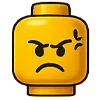 Стикер 18 🙋 Набор эмоджи с человечком LEGO