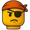 Стикер 24 🙋 Набор эмоджи с человечком LEGO